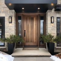 Walnut Hardwood Designer Door, Stunning grain patterns