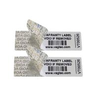 Warranty Barcode Labels, Moisture resistant, gloss finish Image
