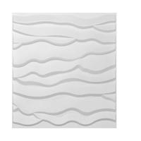 Wave 3d Wall Panels, Plastic material, White colour