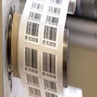 Weatherproof Polyester Barcode Stickers, Semi-Gloss