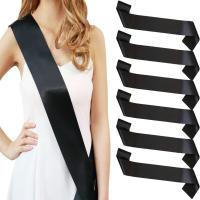 White Customized Sashes