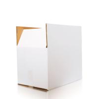 White Duplex Corrugated Box, Glossy white duplex layer