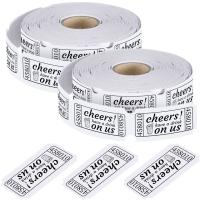 White Ticket Rolls, Customized, easy to handle