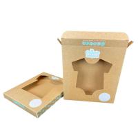 Window Cut Printed Corrugated Box, Transparent view