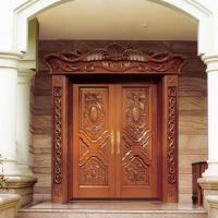 Wood Carving Double Door, Polished finishing