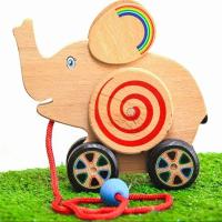 Wood Elephant Kid Toy