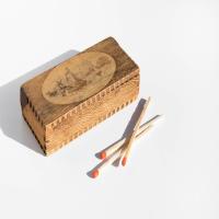 Wood Match Boxes