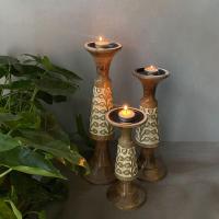 Wooden Candle Holders