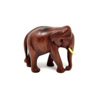 Wooden elephant statue