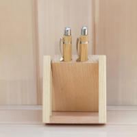 Wooden Polished Pen Stand