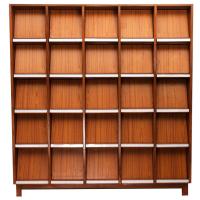 Wooden Stationary Floor Display Racks, 5 shelves