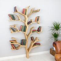 Wooden Tree Bookshelf, Five tier floor standing