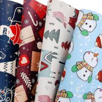 Colorful Handmade Gift Wrapping Paper Printing Floral Design