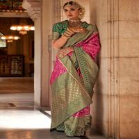 Wrinkle Banarasi Fabric