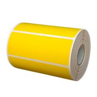 Yellow Barcode Labels, Permanent adhesive type