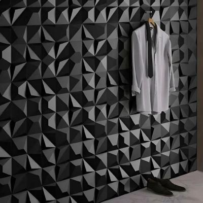 3d wall tile black, Matte charcoal stone surface,  Images
