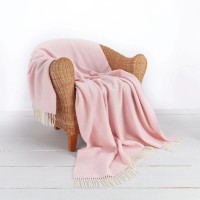 Cashmere Throw Blanket Subtle waterweave pattern Images