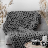Handmade Chunky Blanket Wool, Natural Elasticity Images