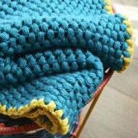 Handmade crochet blanket acrylic lightweight & soft Images