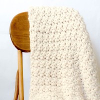 Crochet Blanket Chunky Thick and Hand Knitted Images