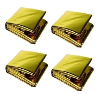 Heavy duty, folded & reusable emergency mylar blanket Images
