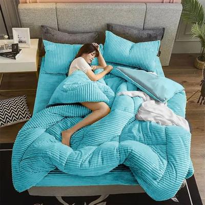 Fiber Cotton Quilt Adds Elegance Reversible Design Images