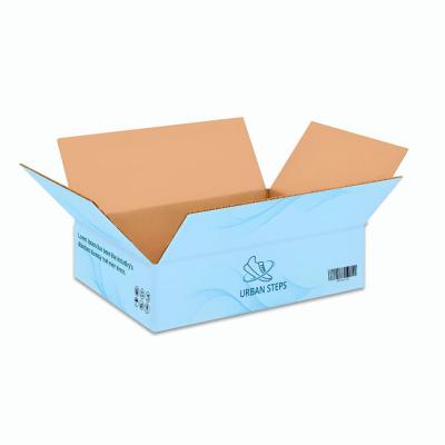 Flat Box Printed Corrugated Box, Single-wall structure,  Images