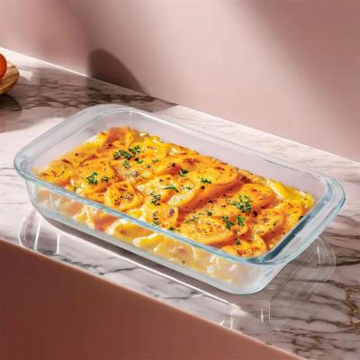 Glass Baking Tray, Clear colour, Capacity, sizes,  Images