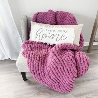 Hand Crochet Chunky Blanket, Diy & super thick Images