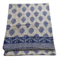 Kantha blanket king size, handmade and comfortable Images