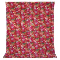 Recycled unique and colorful kantha throw blanket Images