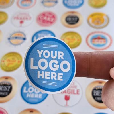 Matte Sticker Label Printing, Non-reflective coating,  Images