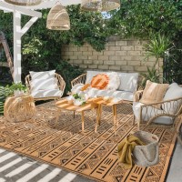 Patio Outdoor Rugs  Striped type, foldable Images