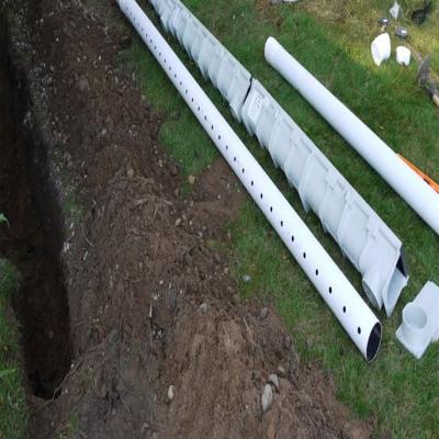 Pvc French Drain Pipe, 4-diameter, 7 wide trench,  Images