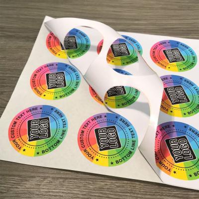 Round Shape Sticker Label Printing, Circular die cut,  Images