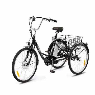 Three Wheel Bicycle, Black color, hand operated,  Images