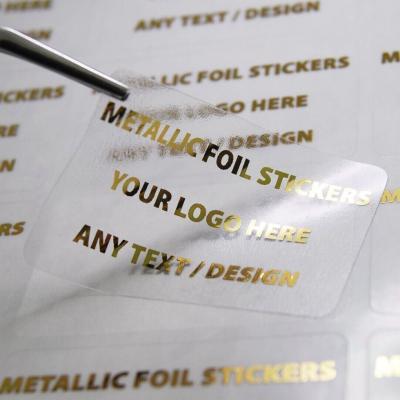 Transparent Sticker Label Printing, Clear film-base,  Images