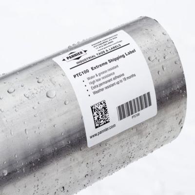 Weatherproof Polyester Barcode Stickers, Semi-Gloss,  Images