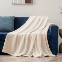 Versatile & decorative, easy care white silky blanket Images