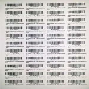 100 GSM A4 Barcode Label Sheet, Label Format A4 sheet