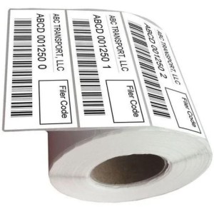 110 GSM Synthetic Barcode Stickers, polypropylene