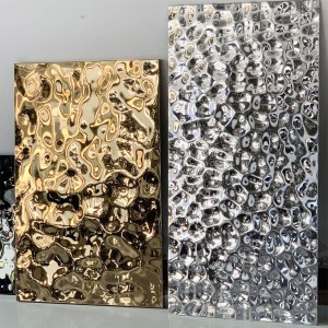 316 SS Colored Finish Sheet, Multicolor brushed layers