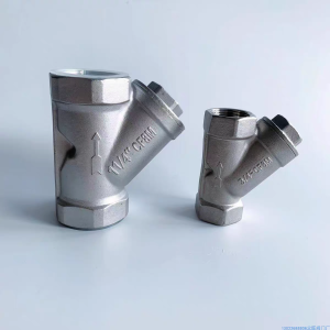 Y-shaped stainless steel filter