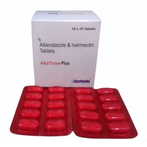 Albathrow Plus 400mg Tablet, Dual ingredient dewormer