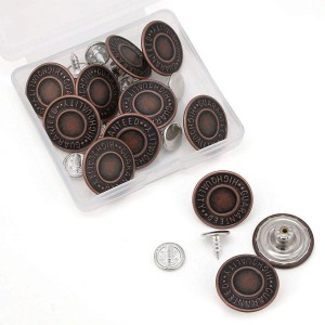 Aluminum Jeans Buttons