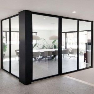 Aluminum Office Fixed Partition, Single or double door