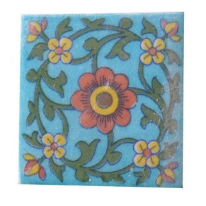 Assorted Blue Pottery Tile