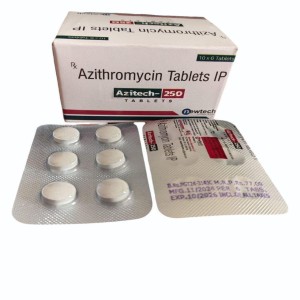 Azithromycin 250 mg Antibiotic Tablet, Low-dose