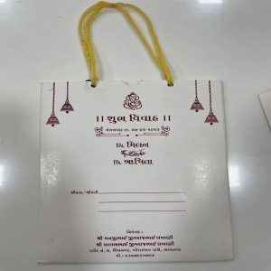 Bag Style Wedding Card