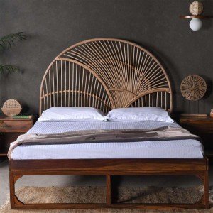 Bamboo Wood Bed 